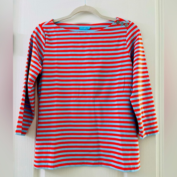 J. McLaughlin Tops - ***SOLD*** J. McLaughlin Catalina Cloth 3/4 Sleeve S Top